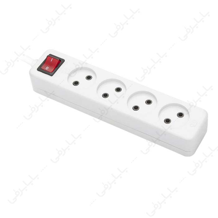 چند راهی برق 4 خانه بدون ارت پارت ال