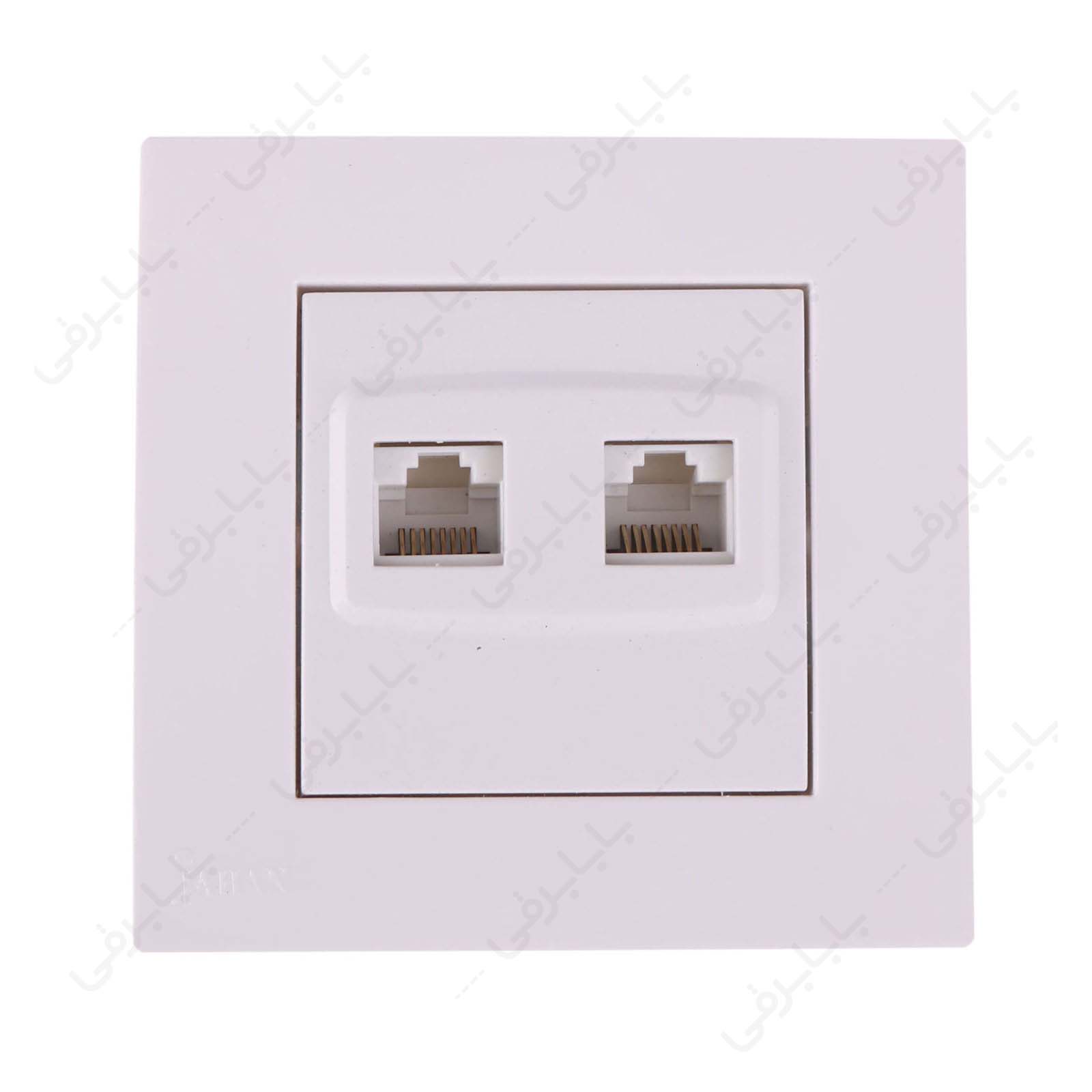 سوکت شبکه cat6+cat6 جهان الکتریک مدل کا