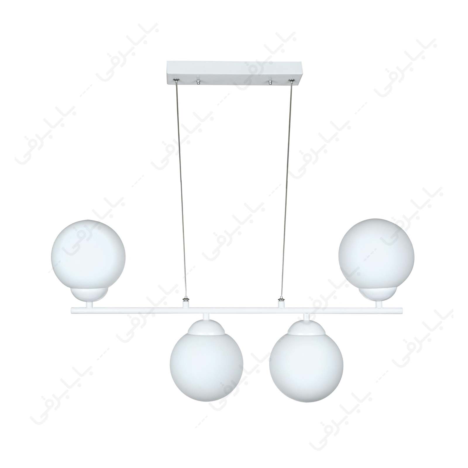 لوستر حبابی 4 شعله چشمه نور مدل 1230/4