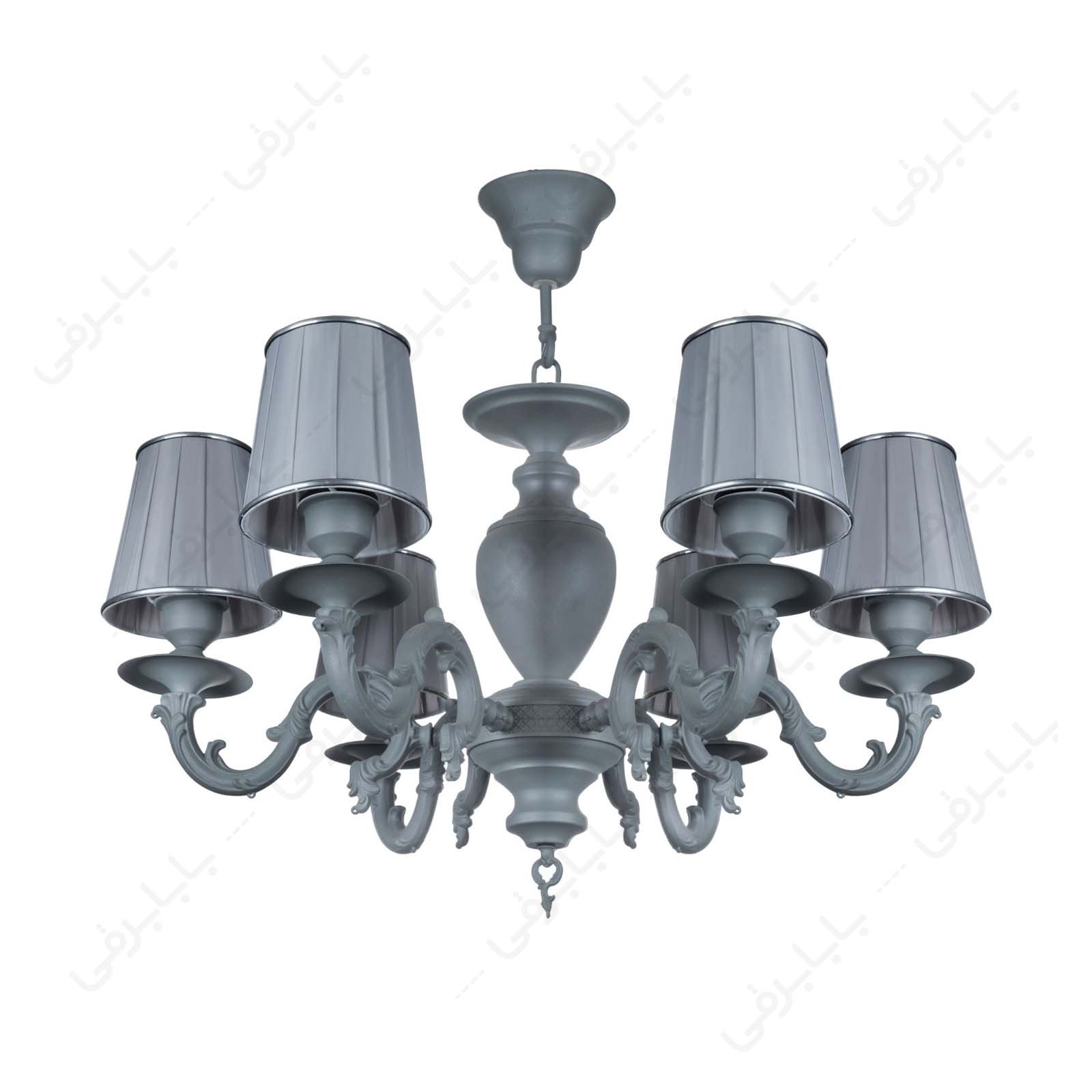 لوستر فلزی 6 شعله چشمه نور مدل S3678/6