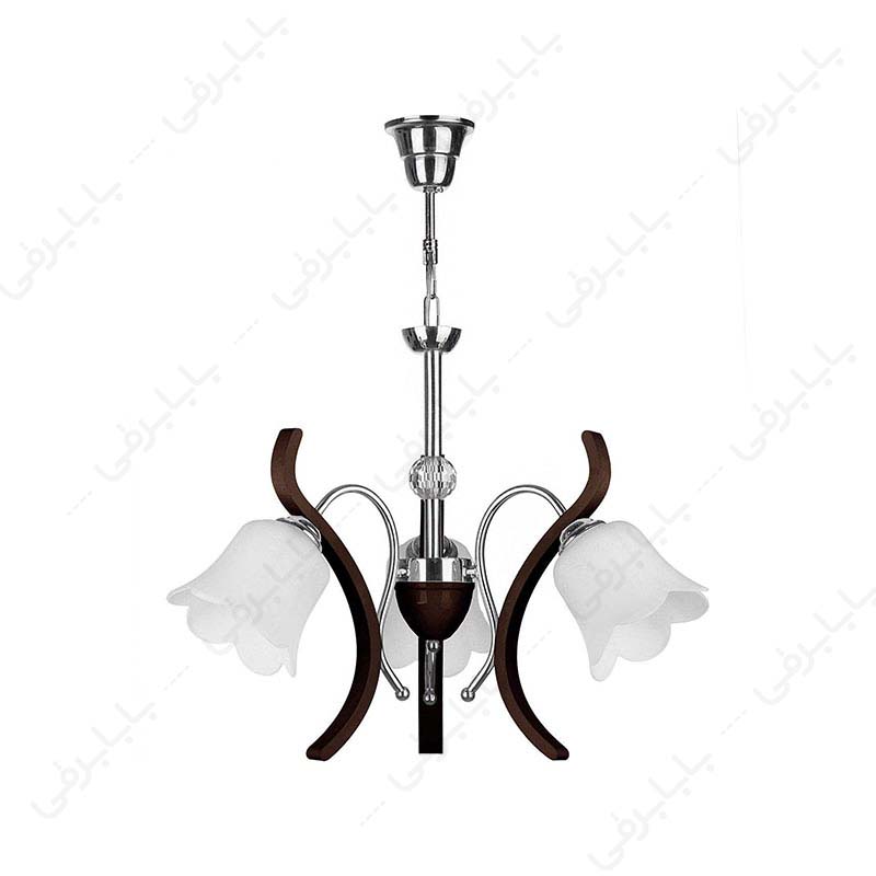 لوستر چشمه نور ۳ شعله کد ۸۸۸/۳