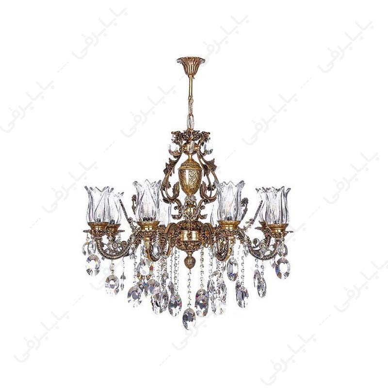 لوستر ۸ شعله چشمه نور کد C2545/8-B
