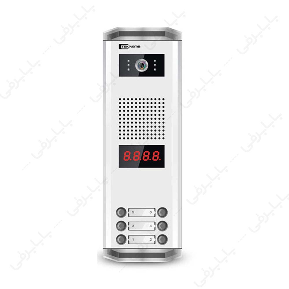 پنل آیفون تصویری 6 واحدی نامبرینگ س