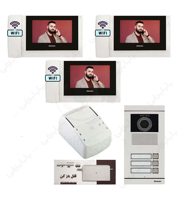 پکیج-کامل-آیفون-تصویری-3-واحدی-سیماران-HS-78Wifi@BABARGHI.jpg