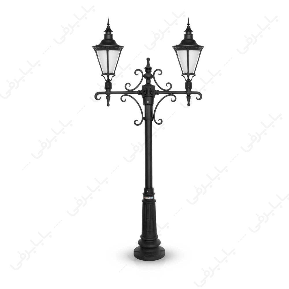 چراغ حیاطی ایستاده شب تاب مدل اسپان