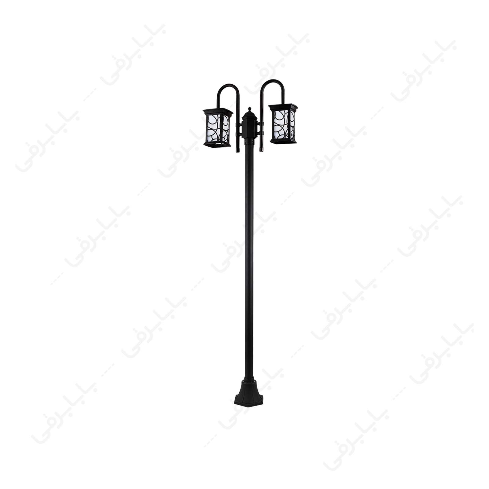 چراغ حیاطی و پارکی ایستاده دو شعله