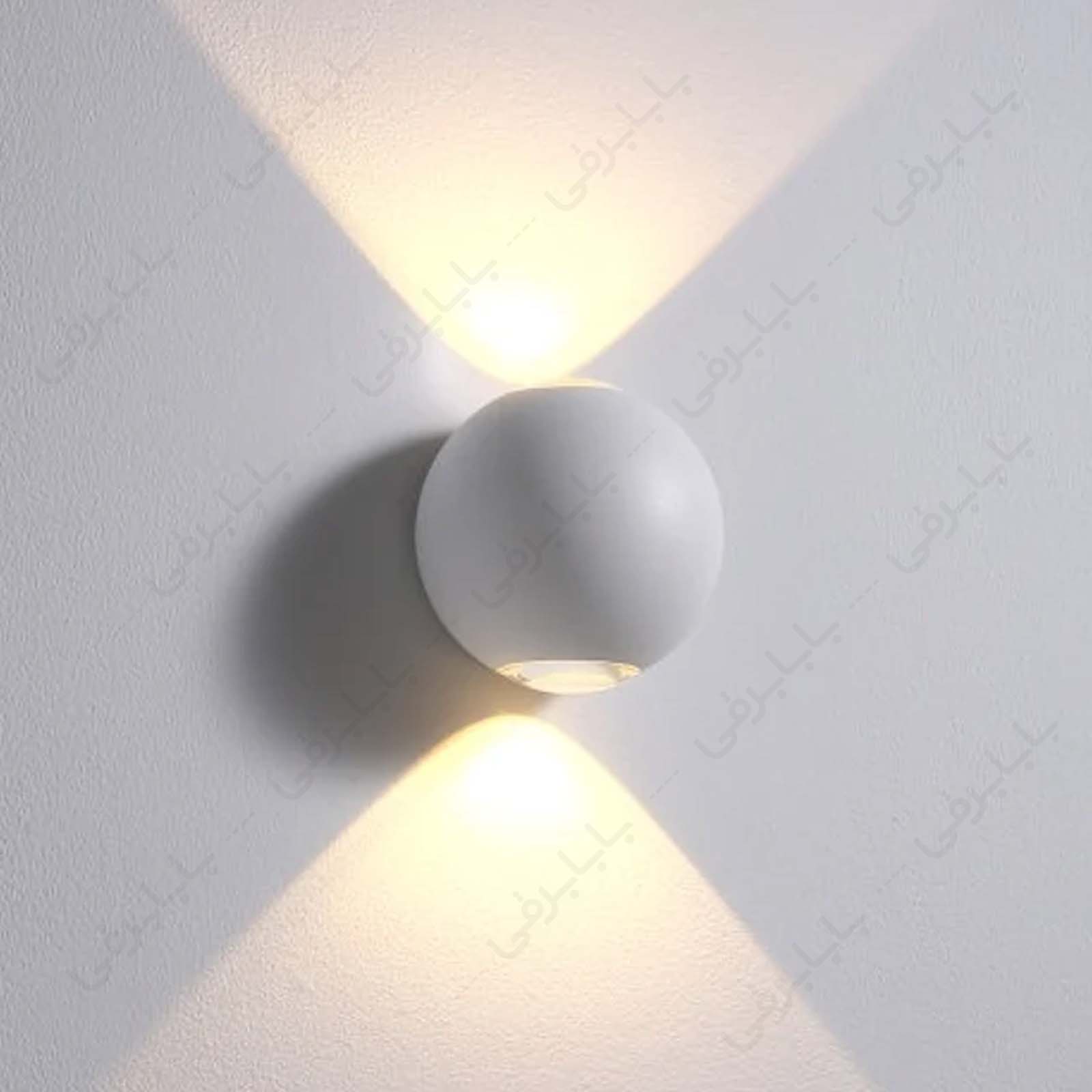 چراغ دیواری گرد دو طرفه 6 وات ستاره